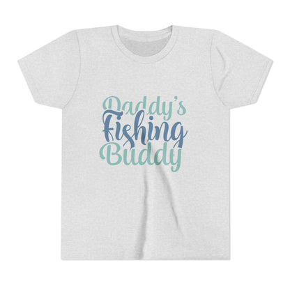 Kids Fishing Tee – "Daddy's Fishing Buddy" Youth Short Sleeve Shirt
