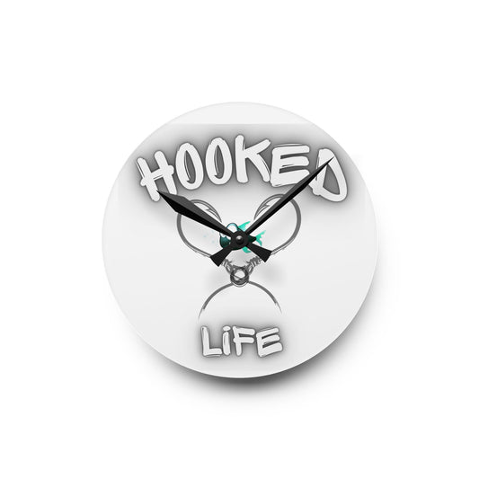 Fish Krack - Hooked Life Acrylic Wall Clock