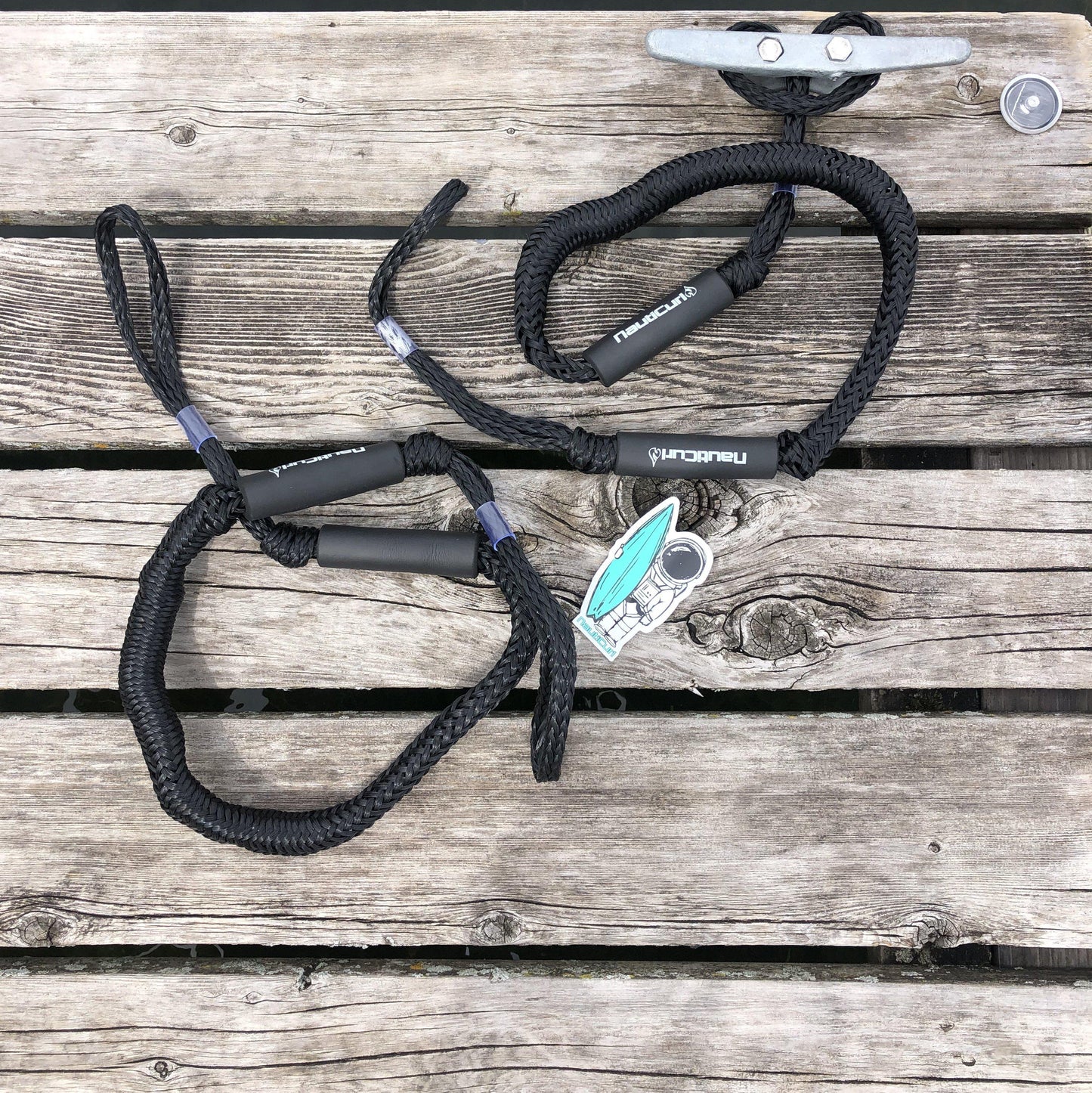 NautiCurl Bungee Boat Ropes - Shock Absorbing (2 Ropes) NautiCurl LLC