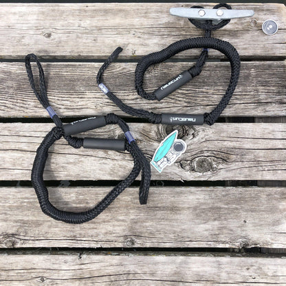 NautiCurl Bungee Boat Ropes - Shock Absorbing (2 Ropes) NautiCurl LLC