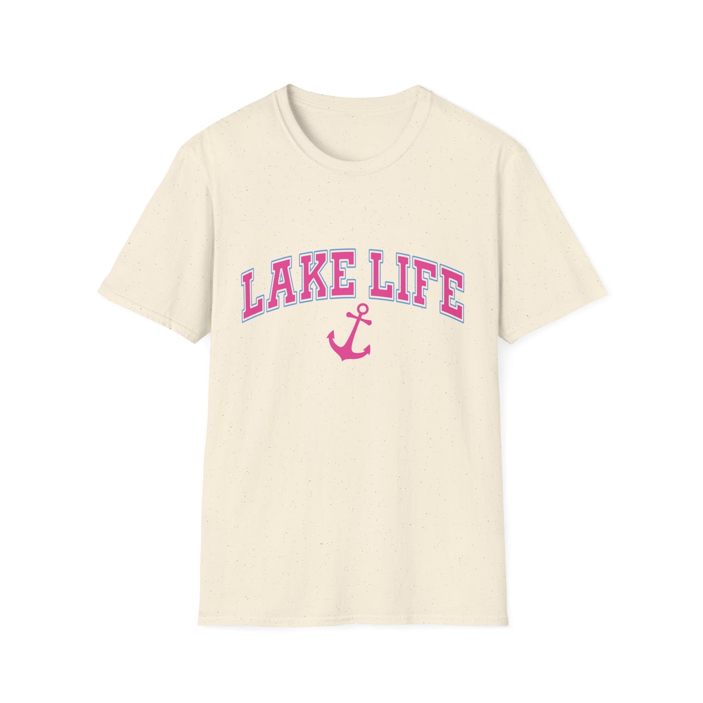 Lake Life T-Shirt — Pink Anchor Summer Tee