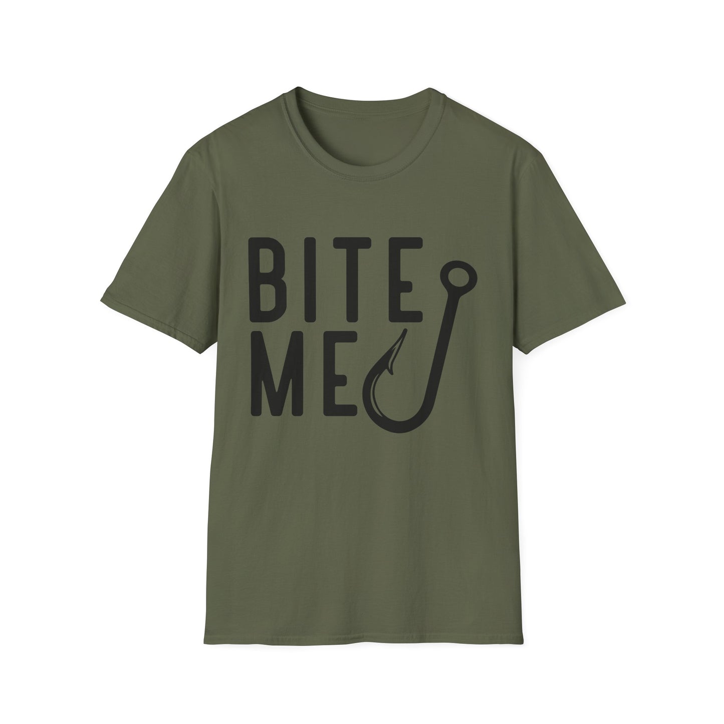 Fishing Tee – “Bite Me” Graphic T-Shirt with Hook