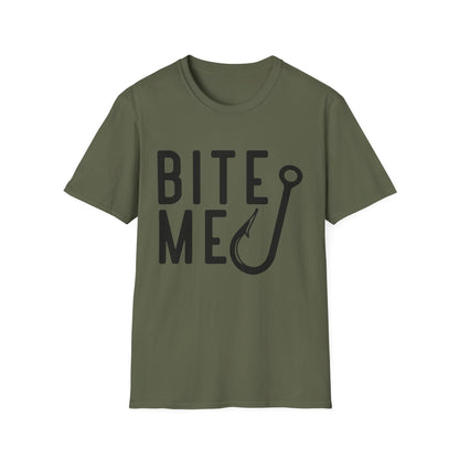 Fishing Tee – “Bite Me” Graphic T-Shirt with Hook