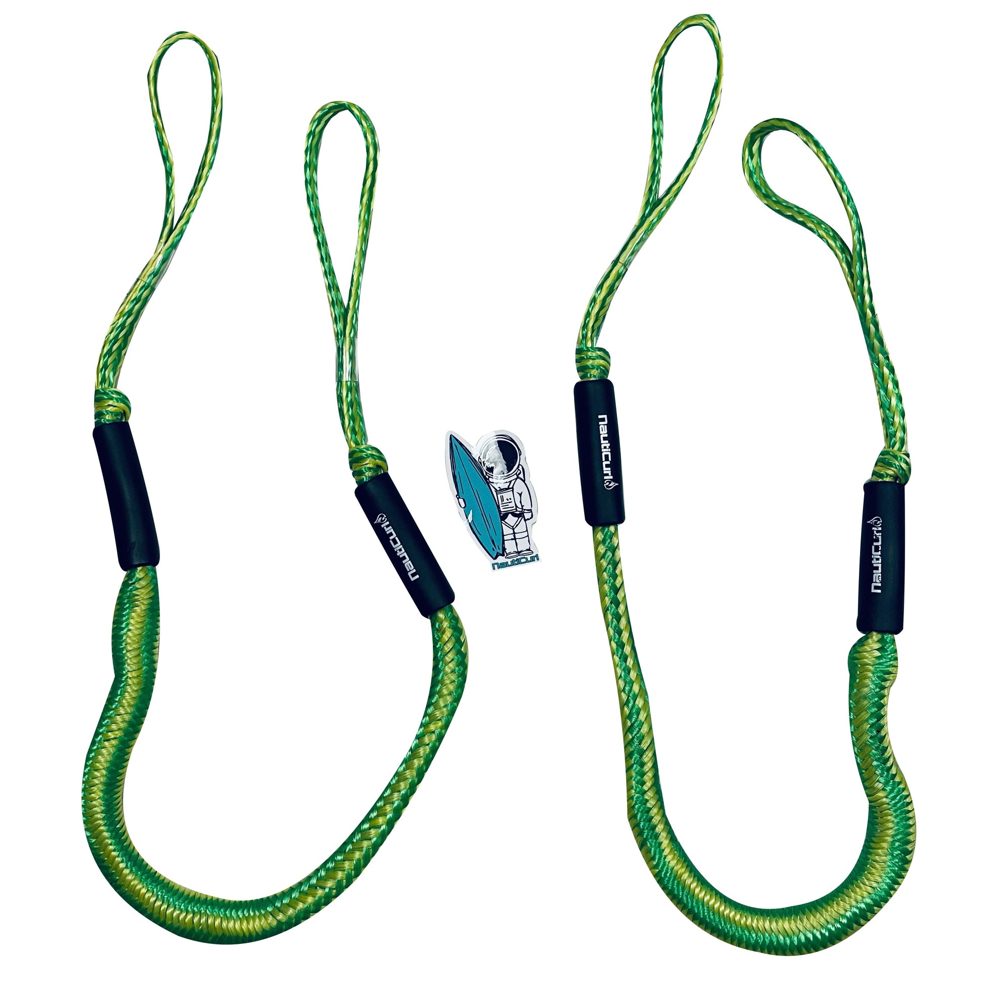 NautiCurl Bungee Boat Ropes - Shock Absorbing (2 Ropes) NautiCurl LLC