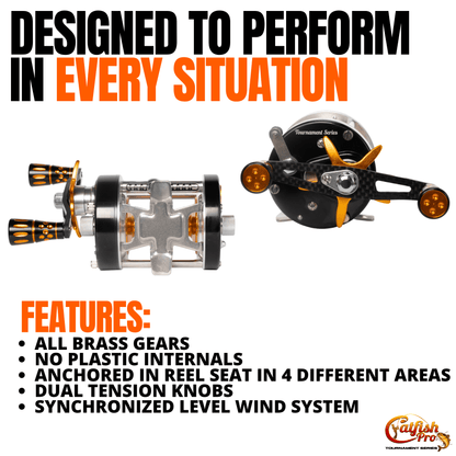 600CTS Round Baitcaster Rod and Reel Combo