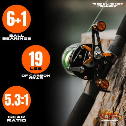 600CTS Round Baitcaster Rod and Reel Combo