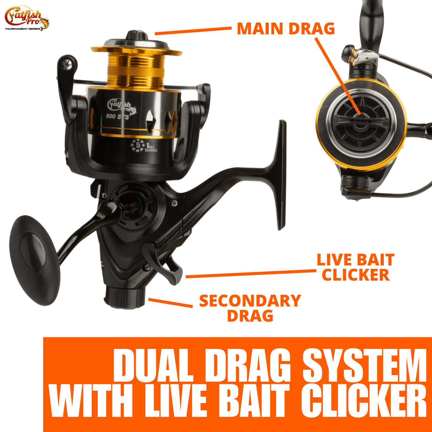 600STS Spinning Reel Catfish Pro