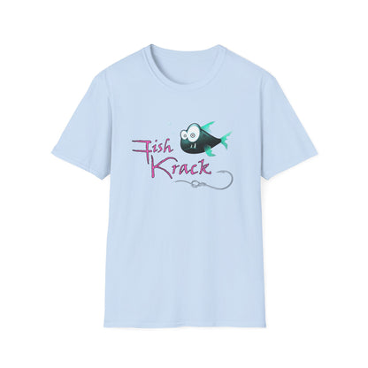 Fish Krack T-Shirt — Cute Cartoon Fish Graphic Tee for Fishermen & Ocean Lovers