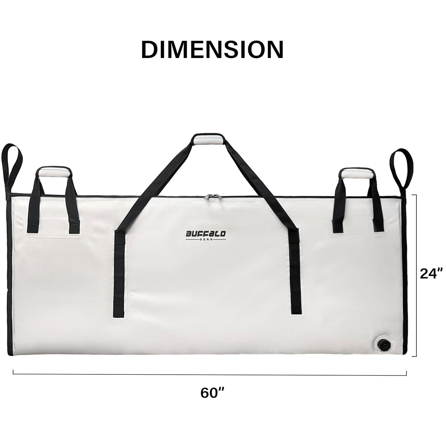 60x24'' Fish Cooler Bag with YKK Zipper