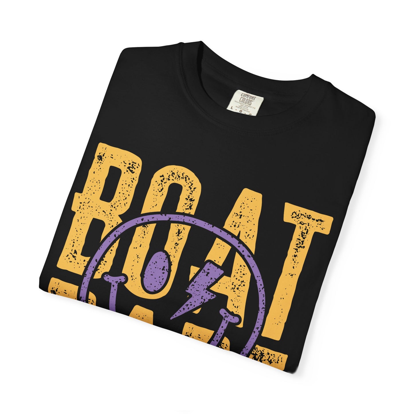 Boat Babe T‑Shirt — Retro Smiley Nautical Graphic Tee