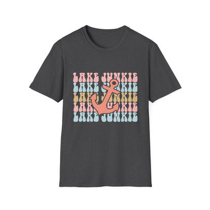 Lake Junkie Anchor T-Shirt — Retro Beach Vibes Tee