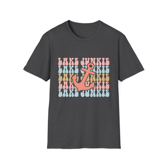 Lake Junkie Anchor T-Shirt — Retro Beach Vibes Tee