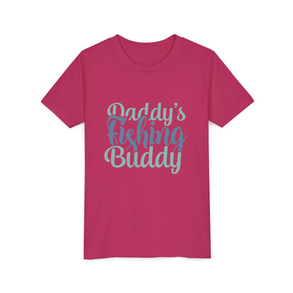 Kids Fishing Tee – "Daddy's Fishing Buddy" Youth Short Sleeve Shirt