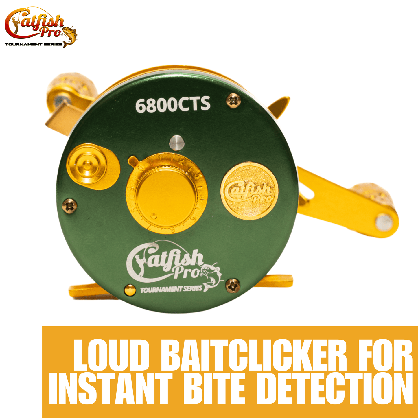 6800 CTS Round Baitcaster Reel Catfish Pro