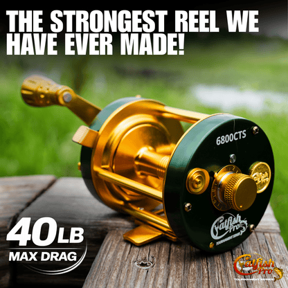 6800 CTS Round Baitcaster Reel Catfish Pro