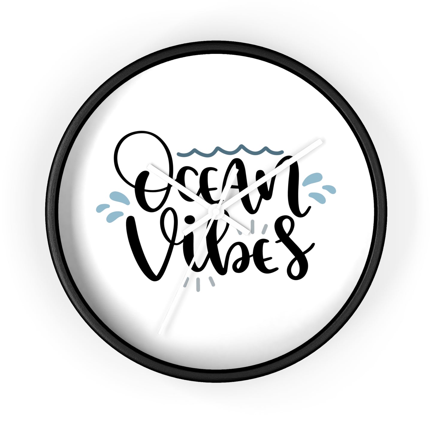 Ocean Vibes Wall Clock — Beachy Coastal Decor Clock