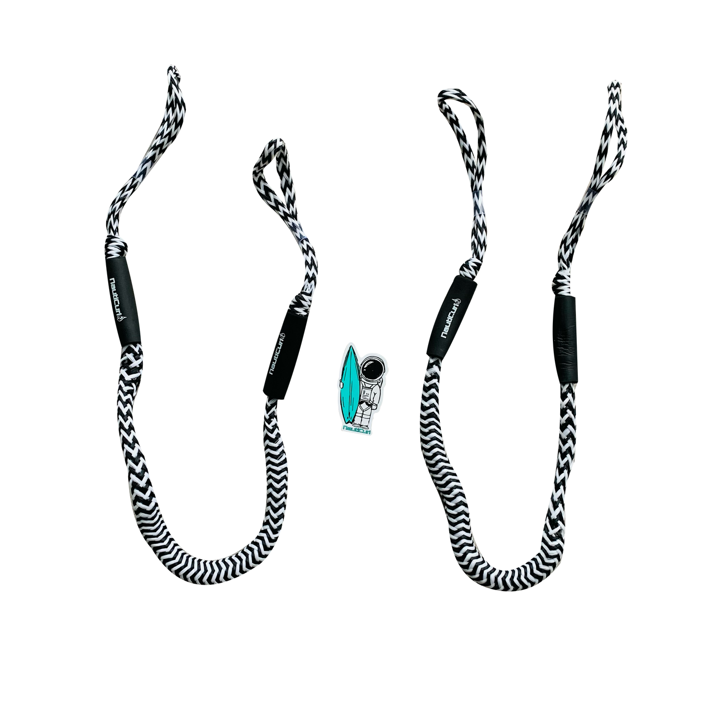 NautiCurl Bungee Boat Ropes - Shock Absorbing (2 Ropes) NautiCurl LLC