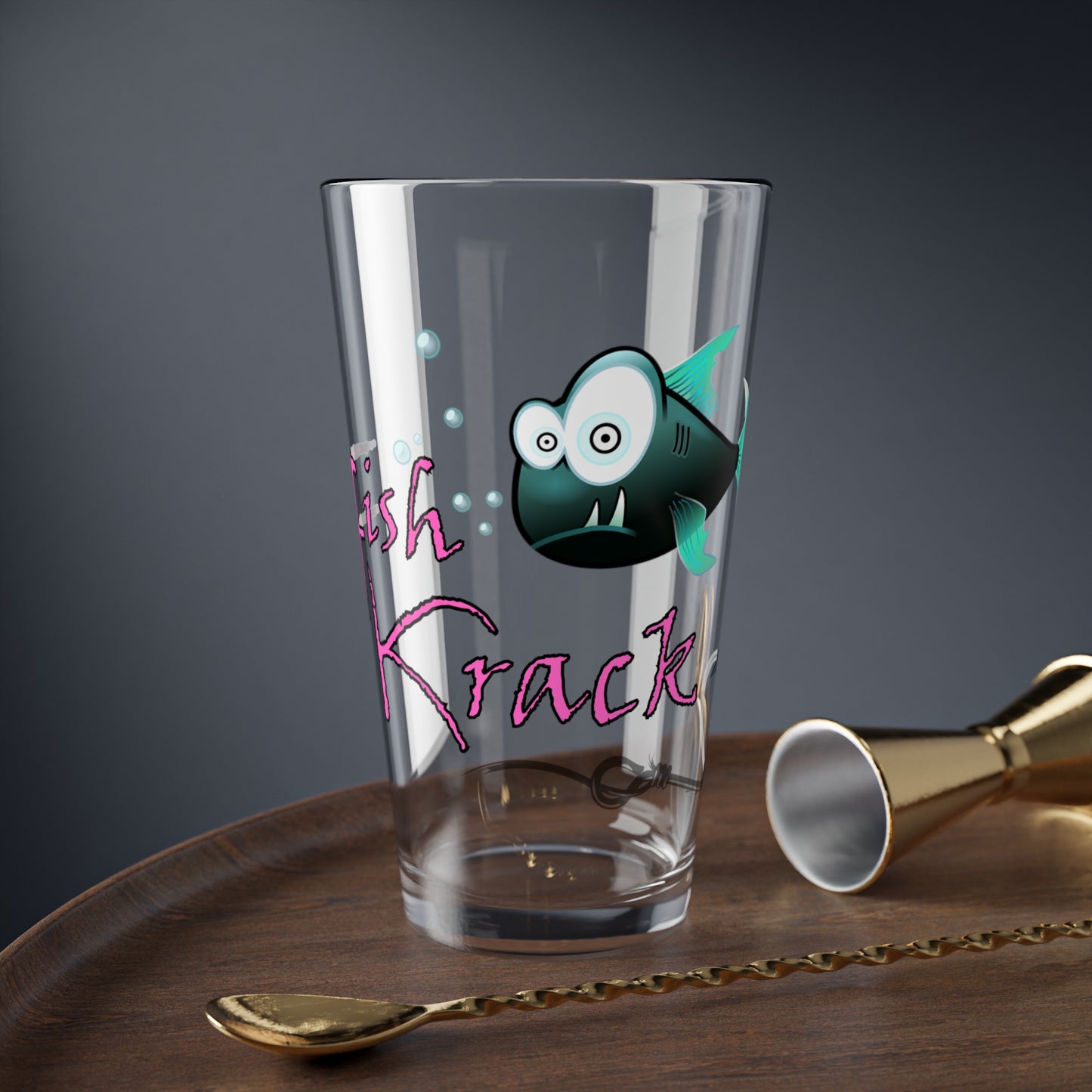 Fish Krack 16oz Mixing Glass