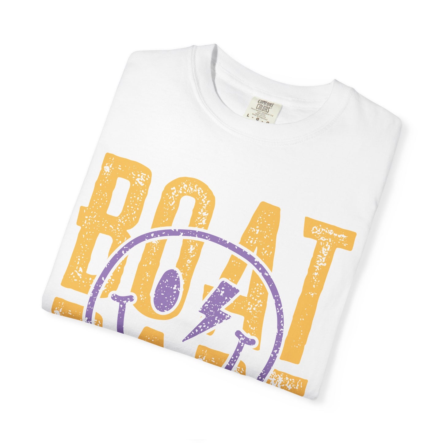 Boat Babe T‑Shirt — Retro Smiley Nautical Graphic Tee