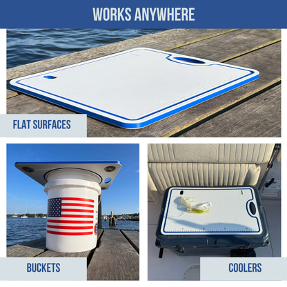 Made in the USA | Premium Bucket or Cooler Fishing Cutting Board TRAPSKI