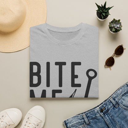 Fishing Tee – “Bite Me” Graphic T-Shirt with Hook