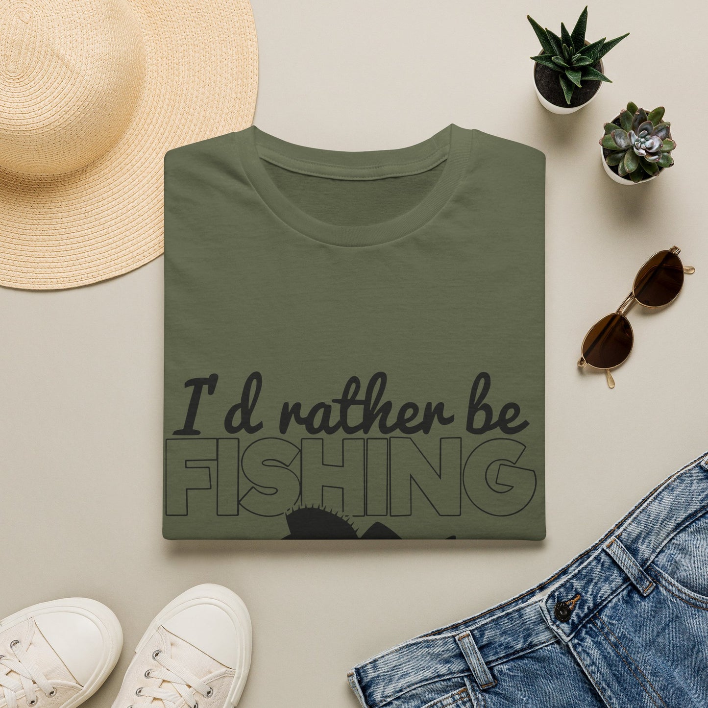 I'd Rather Be Fishing T-Shirt — Funny Fishing Shirt for Anglers