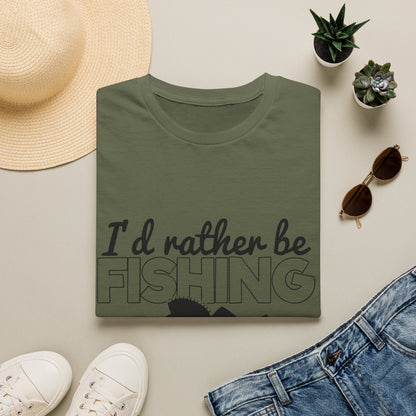 I'd Rather Be Fishing T-Shirt — Funny Fishing Shirt for Anglers