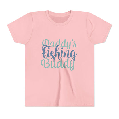 Kids Fishing Tee – "Daddy's Fishing Buddy" Youth Short Sleeve Shirt