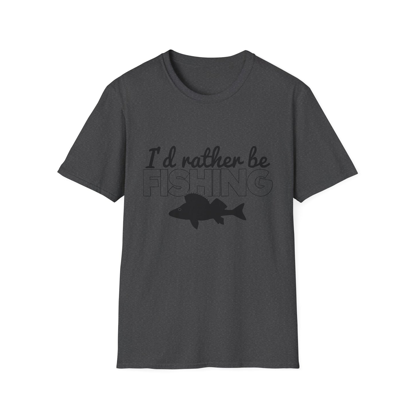 I'd Rather Be Fishing T-Shirt — Funny Fishing Shirt for Anglers