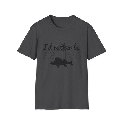 I'd Rather Be Fishing T-Shirt — Funny Fishing Shirt for Anglers