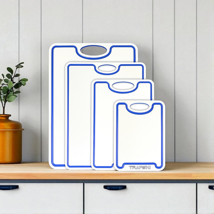 TRAPSKI Premium 1/2 Inch Thick HDPE Cutting Boards | Food-Grade Kitchen Prep Surface | Juice Grooves | Made in the USA TRAPSKI
