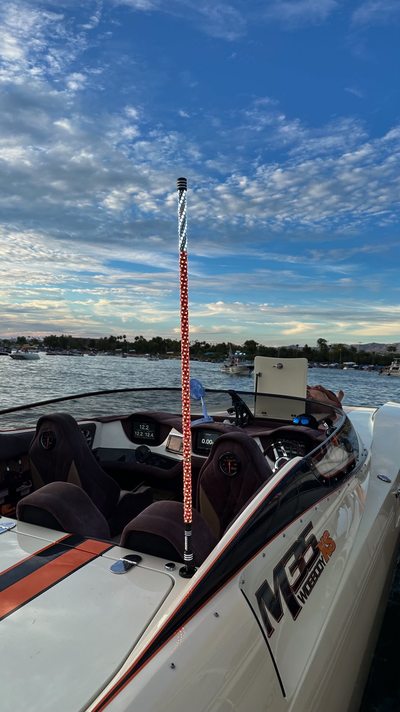 Marshin Whips V2 RGBW LED Boat Whip | High-Visibility Marine Lighting | 2ft-4ft Marshin Whips