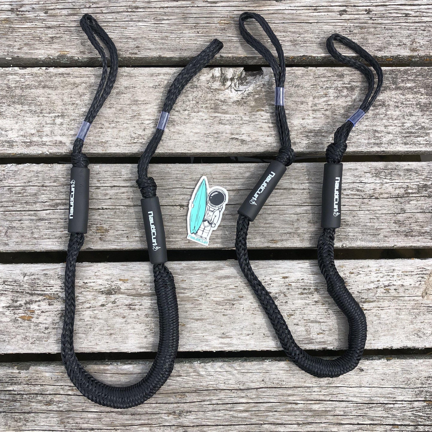 NautiCurl Bungee Boat Ropes - Shock Absorbing (2 Ropes) NautiCurl LLC