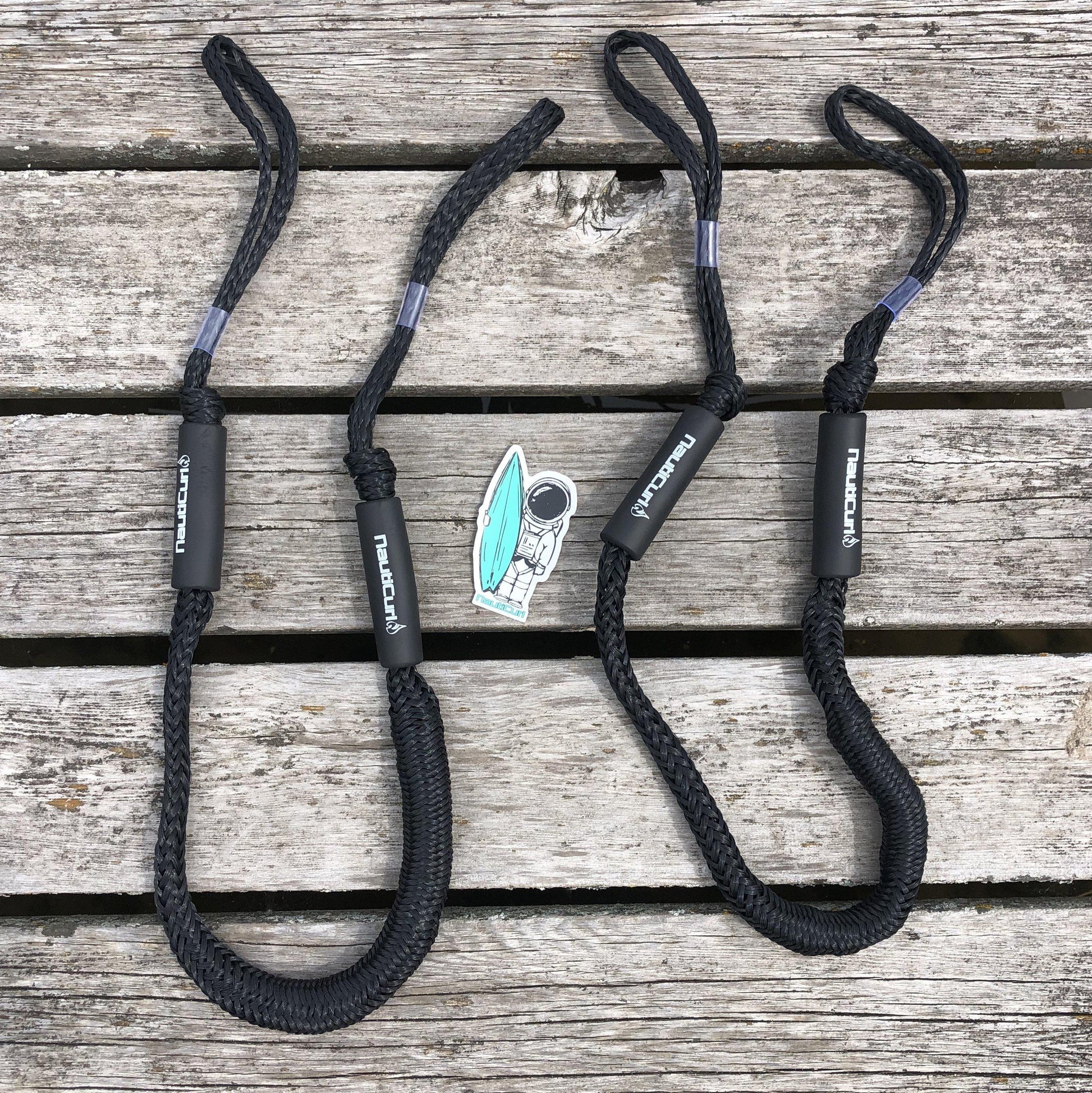 NautiCurl Bungee Boat Ropes - Shock Absorbing (2 Ropes) NautiCurl LLC