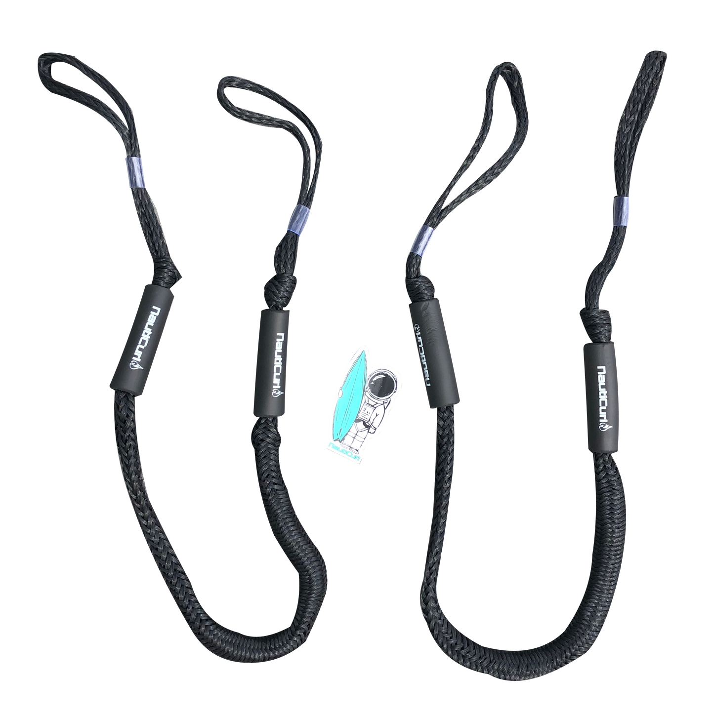 NautiCurl Bungee Boat Ropes - Shock Absorbing (2 Ropes) NautiCurl LLC