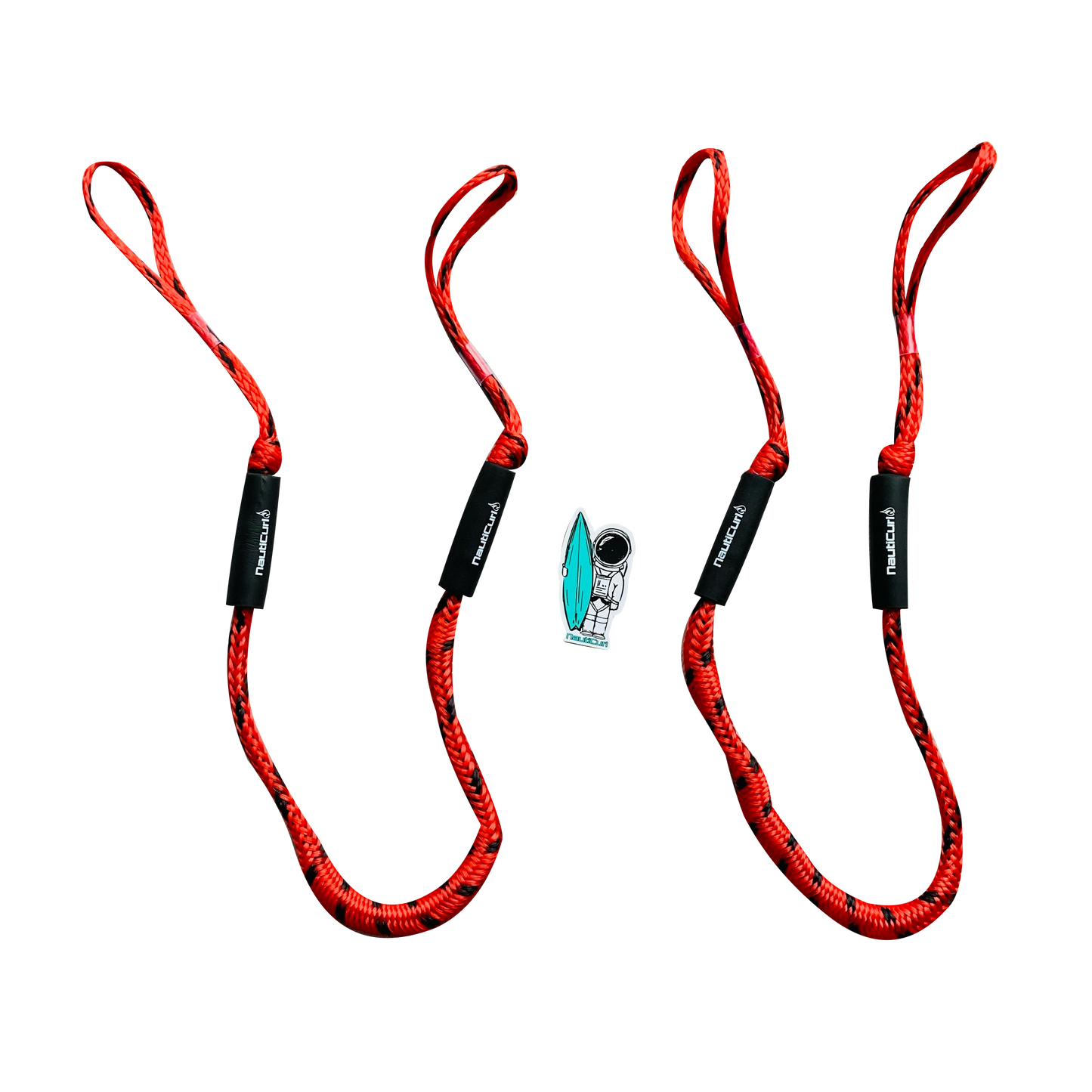 NautiCurl Bungee Boat Ropes - Shock Absorbing (2 Ropes) NautiCurl LLC