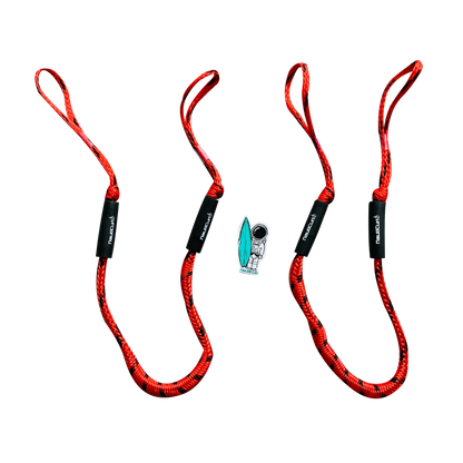 NautiCurl Bungee Boat Ropes - Shock Absorbing (2 Ropes) NautiCurl LLC
