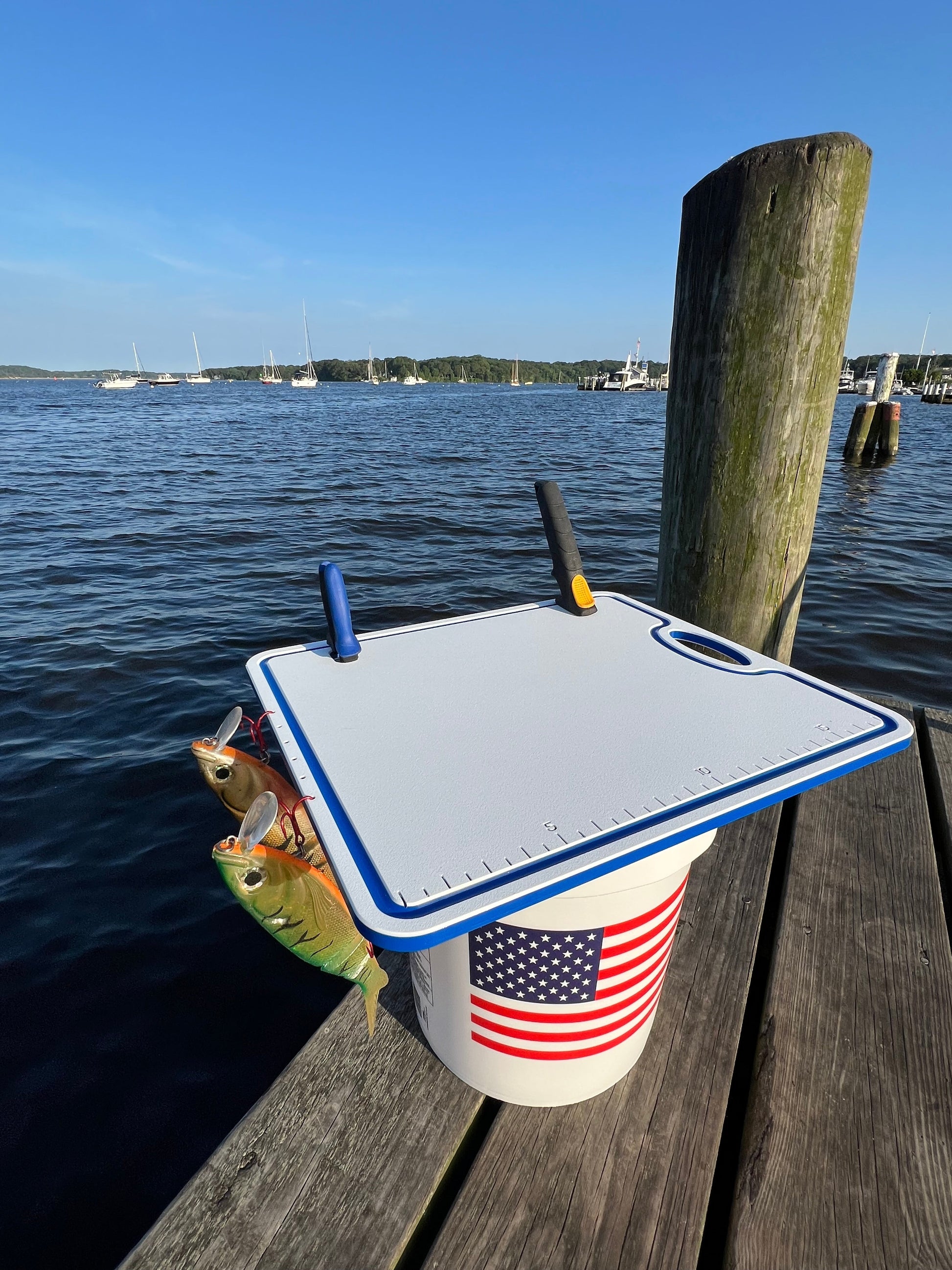 Made in the USA | Premium Bucket or Cooler Fishing Cutting Board TRAPSKI
