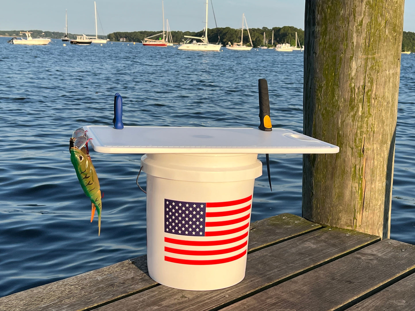 Made in the USA | Premium Bucket or Cooler Fishing Cutting Board TRAPSKI