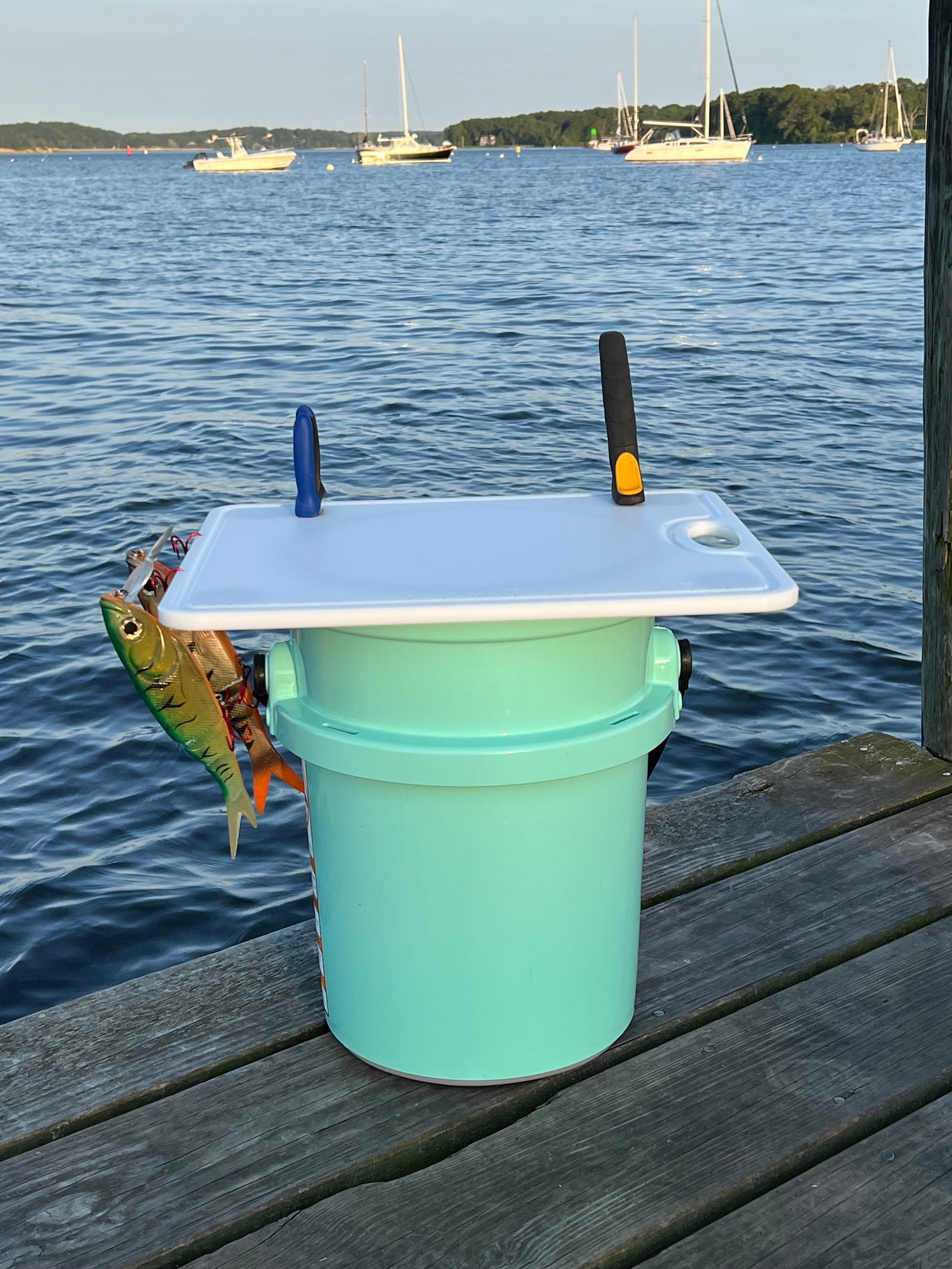 Made in the USA | Premium Bucket or Cooler Fishing Cutting Board TRAPSKI