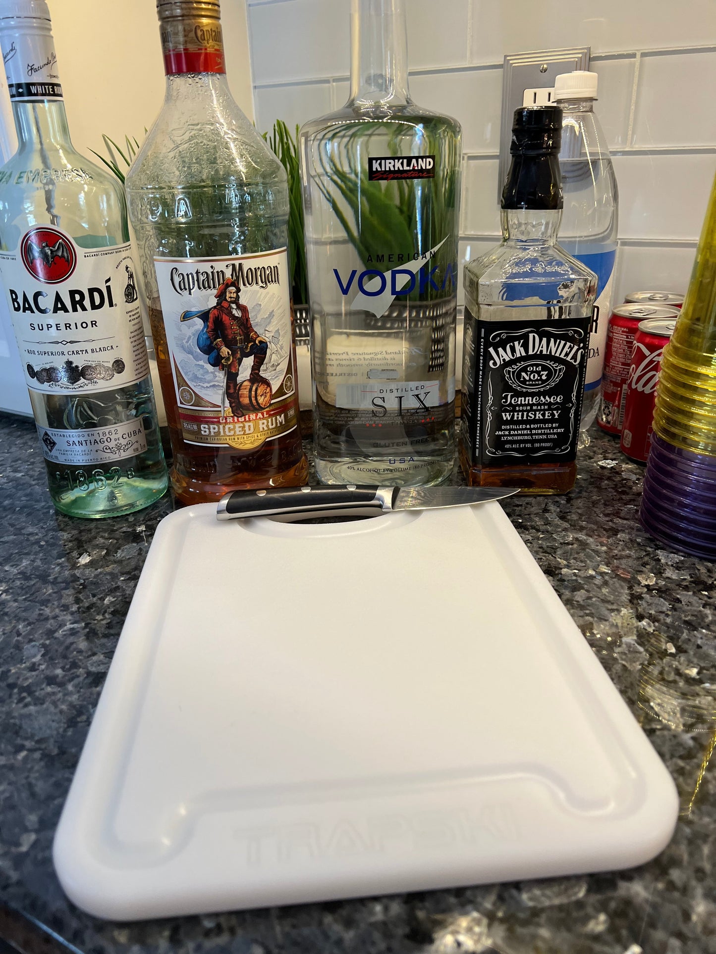 TRAPSKI Premium 1/2 Inch Thick HDPE Cutting Boards | Food-Grade Kitchen Prep Surface | Juice Grooves | Made in the USA TRAPSKI