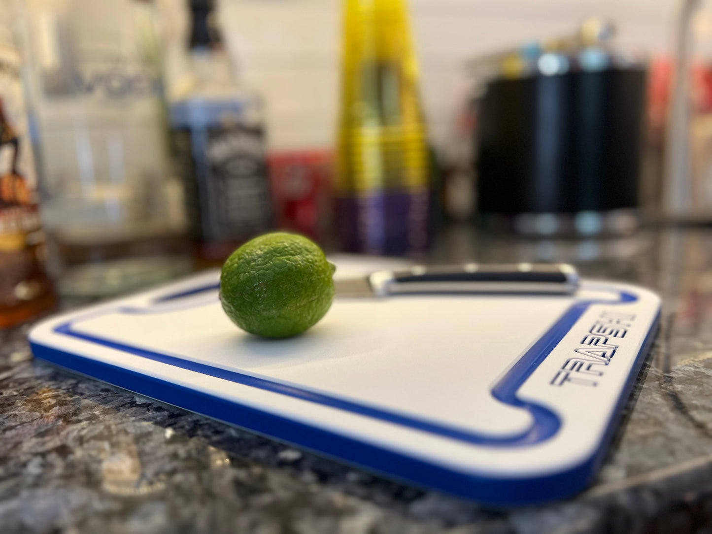 TRAPSKI Premium 1/2 Inch Thick HDPE Cutting Boards | Food-Grade Kitchen Prep Surface | Juice Grooves | Made in the USA TRAPSKI