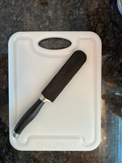 TRAPSKI Premium 1/2 Inch Thick HDPE Cutting Boards | Food-Grade Kitchen Prep Surface | Juice Grooves | Made in the USA TRAPSKI