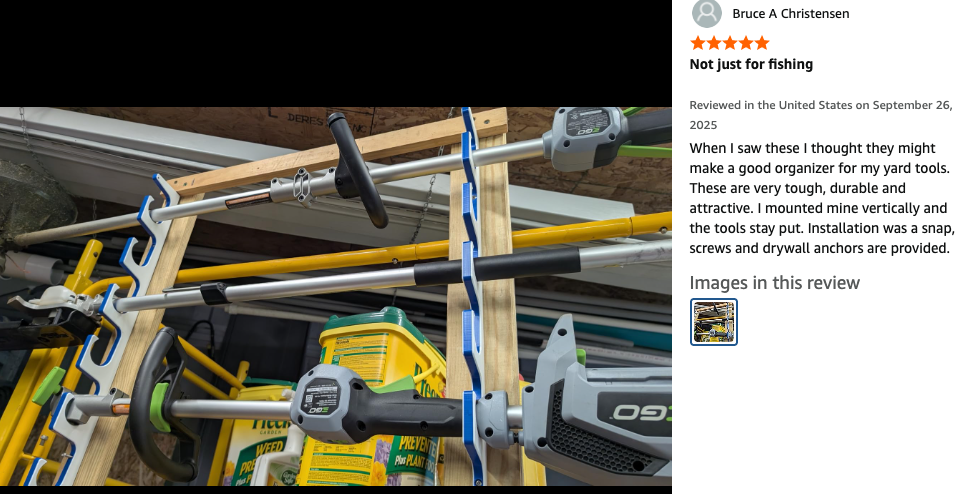 Made in the USA Premium Fishing Rod Racks | Wall or Ceiling or Boat Mounted TRAPSKI