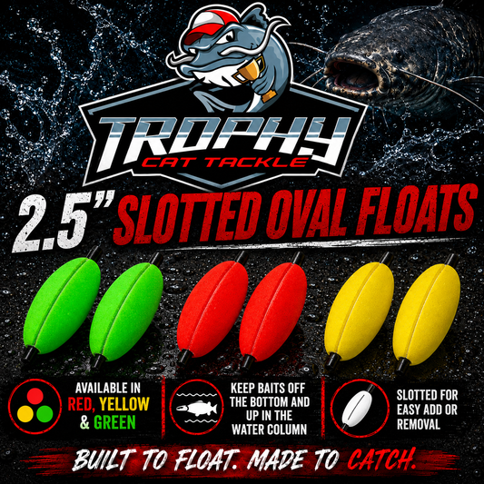 SLOTTED Oval Float 2.5 inch