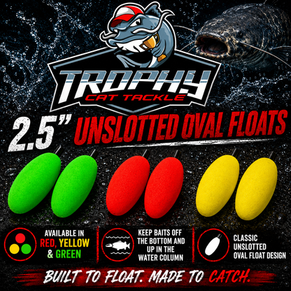 UNSLOTTED Oval Float 2.5 inch