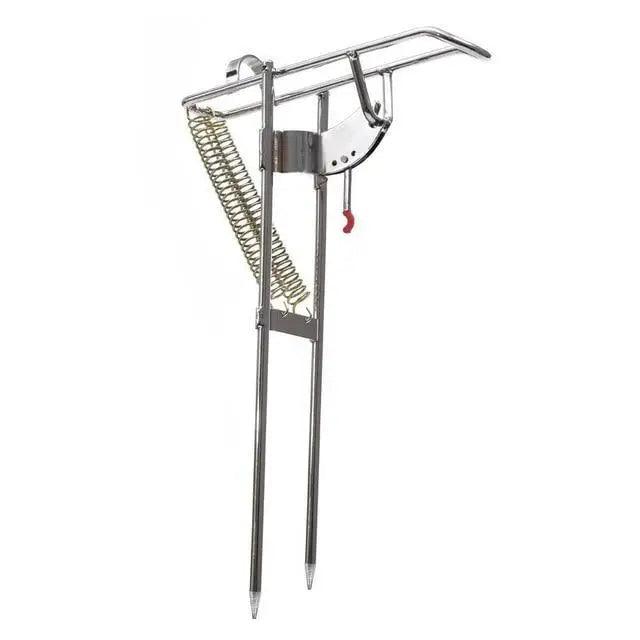 Automatic Stainless Steel Fishing Double Spring Angle Pole Foldable Anti-Rust Steel Fishing Pole Holder Fishing Accessories Stevvex