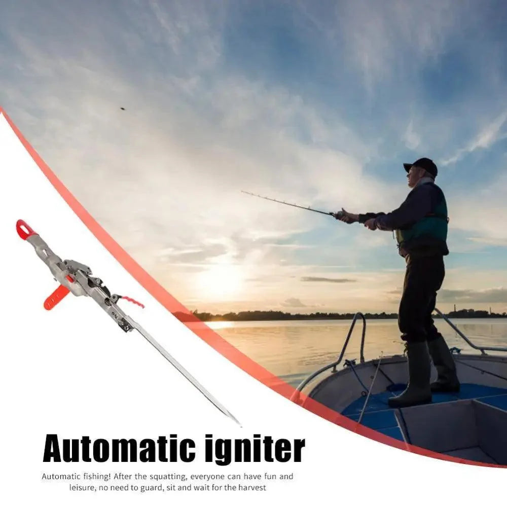 Automatic Stainless Steel Fishing Double Spring Angle Pole Foldable Anti-Rust Steel Fishing Pole Holder Fishing Accessories Stevvex