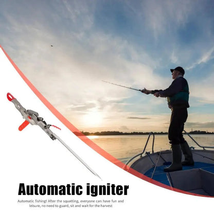 Automatic Stainless Steel Fishing Double Spring Angle Pole Foldable Anti-Rust Steel Fishing Pole Holder Fishing Accessories Stevvex