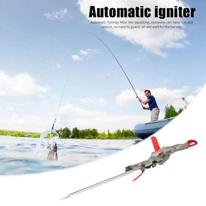 Automatic Stainless Steel Fishing Double Spring Angle Pole Foldable Anti-Rust Steel Fishing Pole Holder Fishing Accessories Stevvex